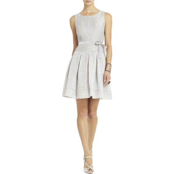 Bcbgmaxazria Light Gray Sleeveless Dress